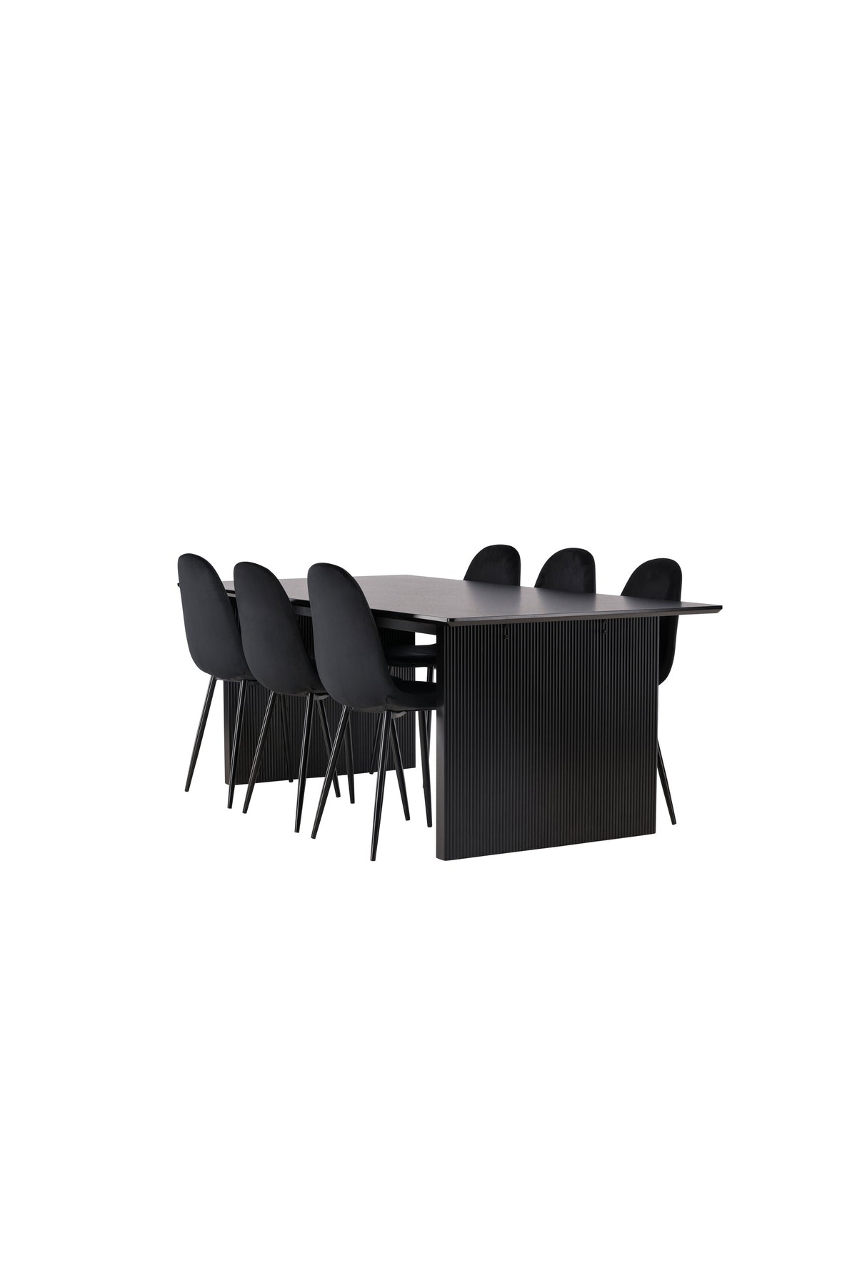 Vail Matbord med Polar Stolarna – Bord: 75x200x100 Stol: 53,3x88x42,5