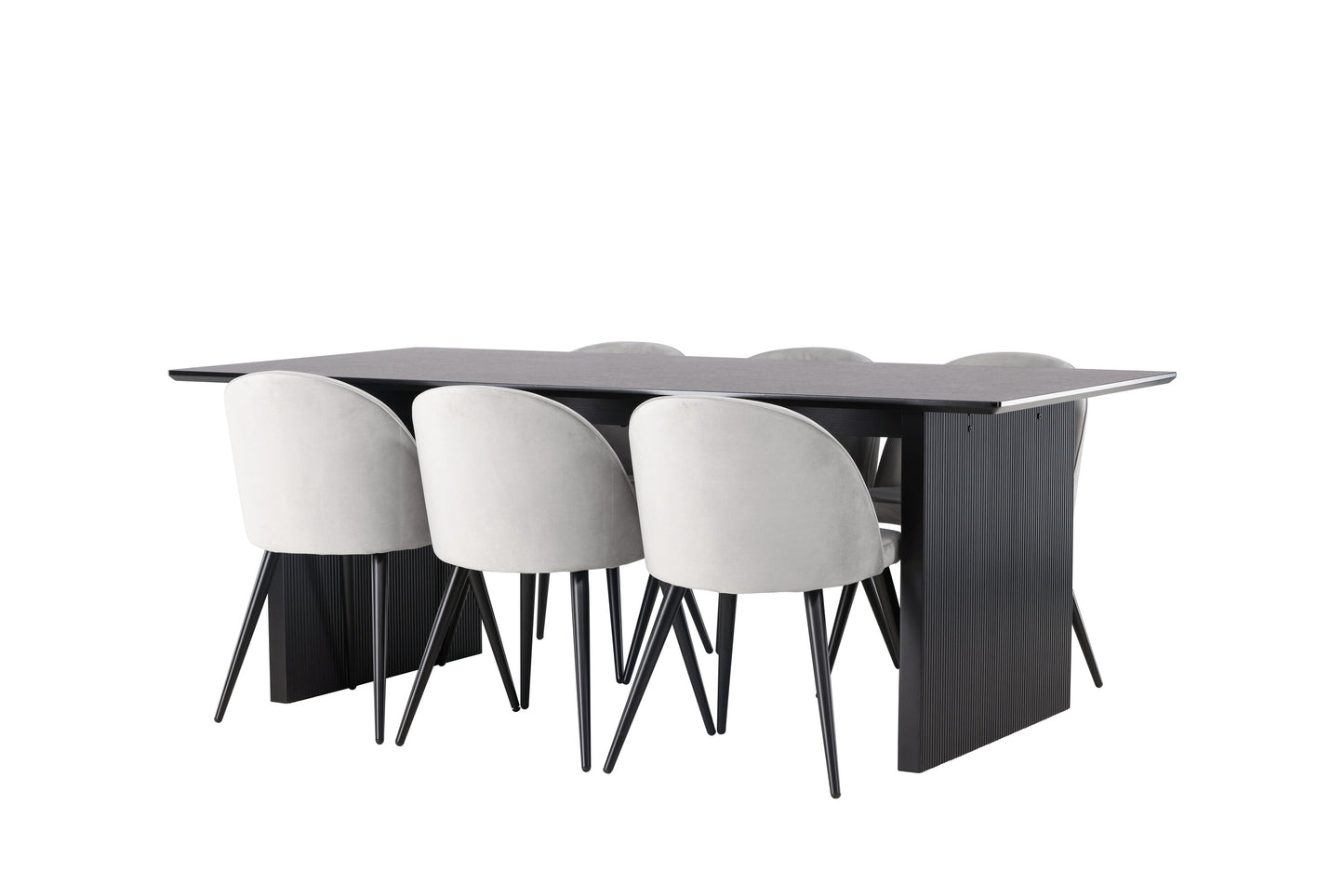 Vail Matbord med Velvet Stolarna Matgrupp