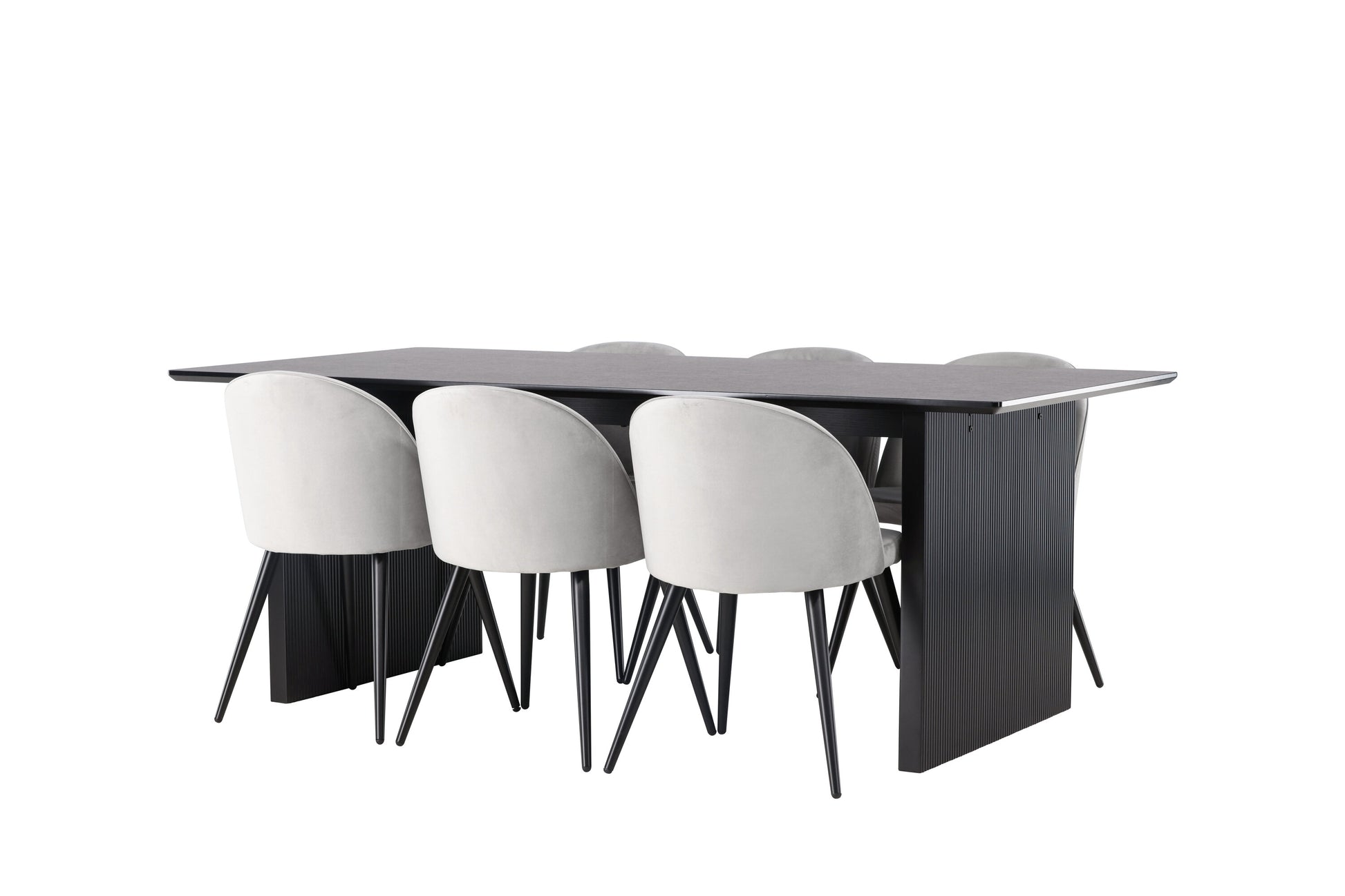 Vail Matbord med Velvet Stolarna Matgrupp