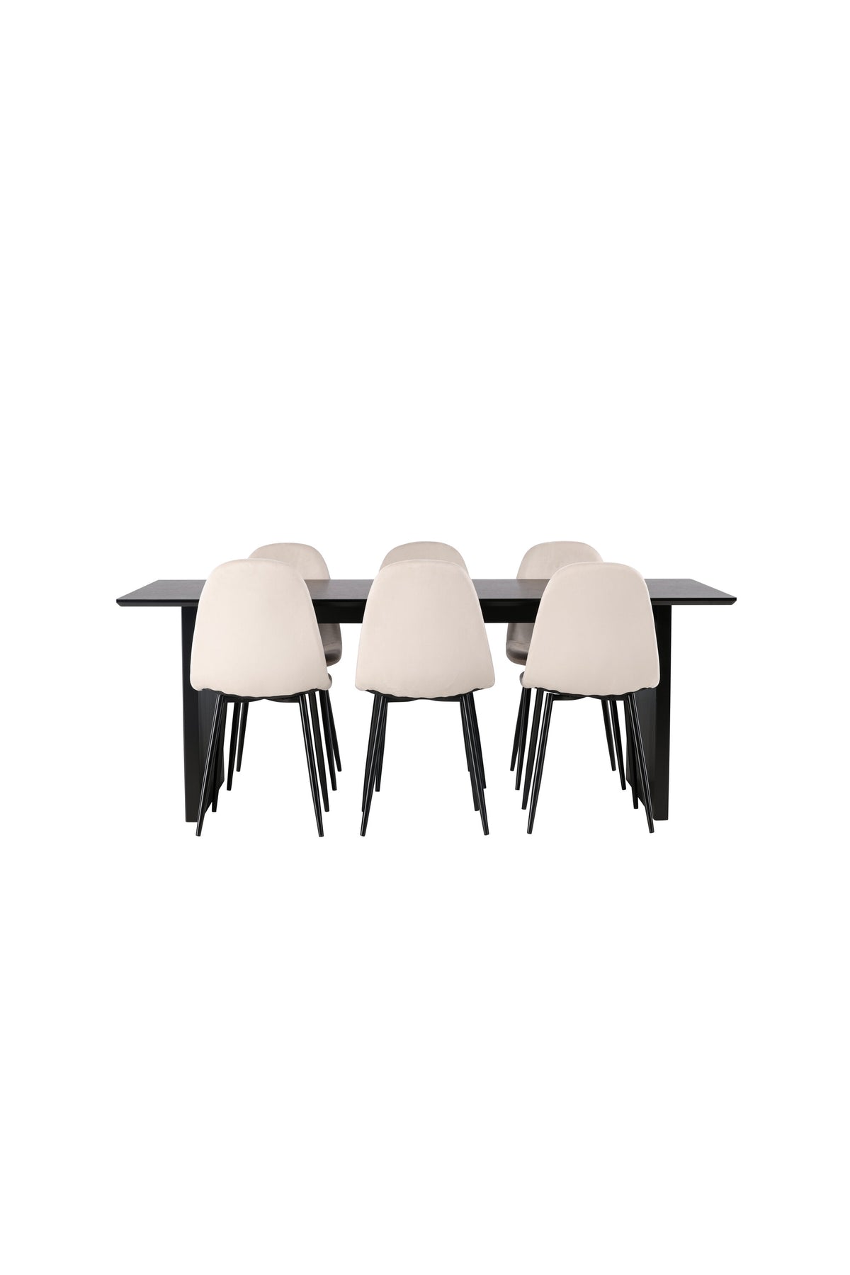 Vail Matbord med Polar Stolarna – Bord: 75x200x100 Stol: 53,3x88x42,5