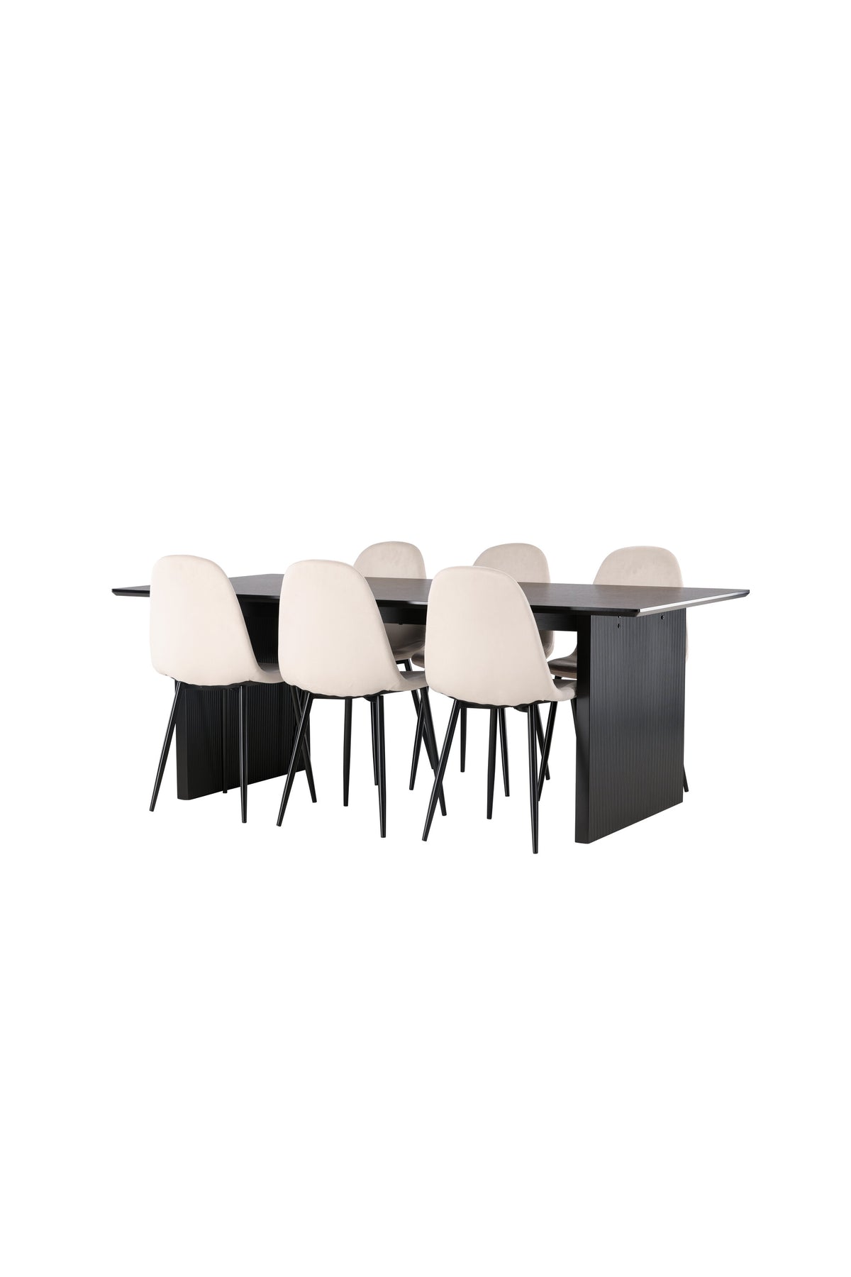 Vail Matbord med Polar Stolarna – Bord: 75x200x100 Stol: 53,3x88x42,5