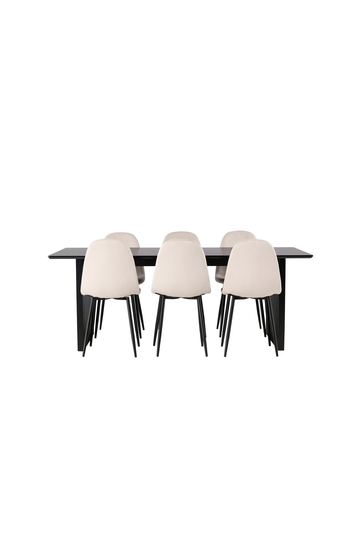 Vail Matbord med Polar Stolarna – Bord: 75x200x100 Stol: 53,3x88x42,5