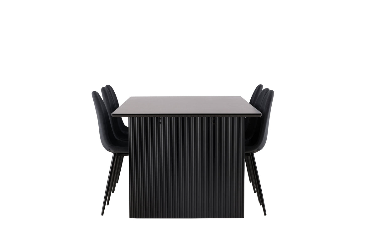 Vail Matbord med Polar Stolarna – Bord: 75x200x100 Stol: 53x87x44