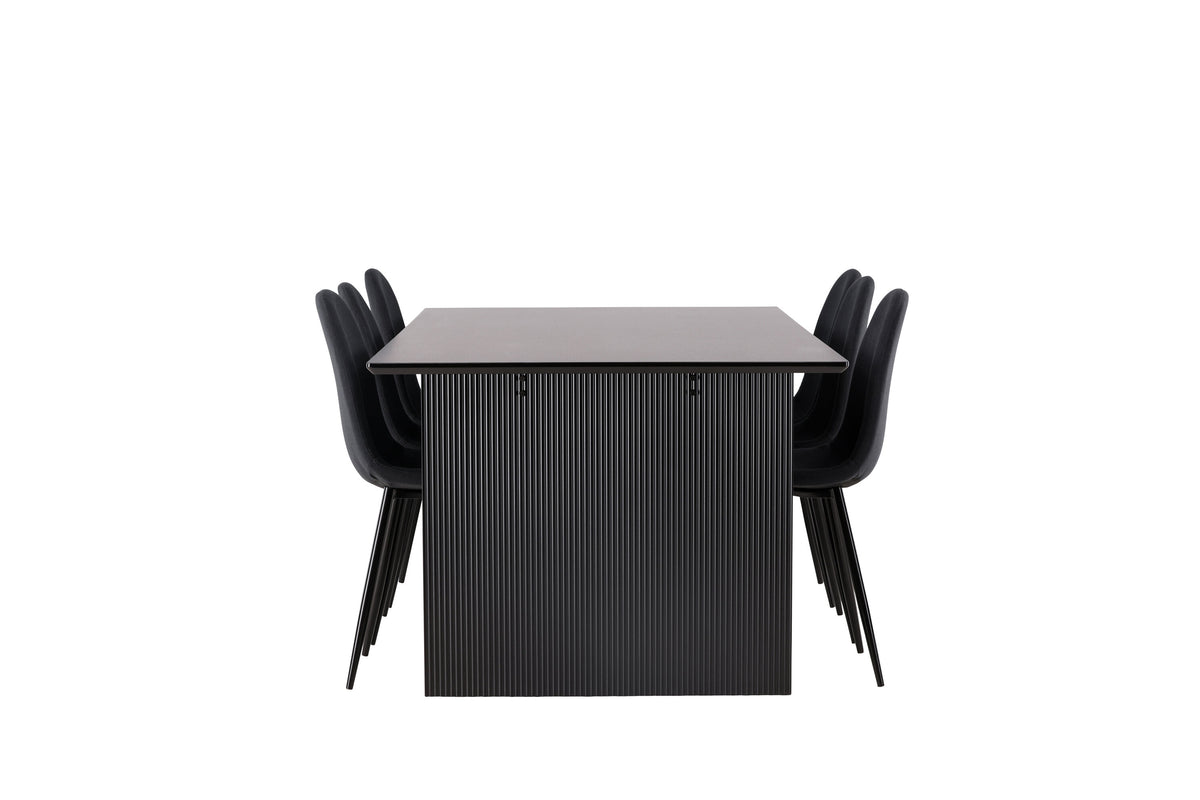 Vail Matbord med Polar Stolarna – Bord: 75x200x100 Stol: 53x87x44