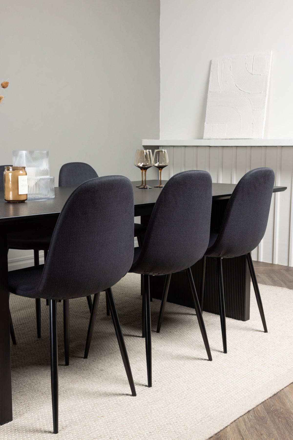 Vail Matbord med Polar Stolarna – Bord: 75x200x100 Stol: 53x87x44