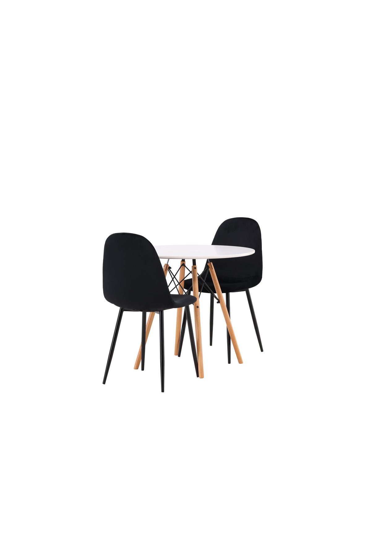 Danburi Matbord med Polar Stolarna – Bord: ⌀60 Stol: 53,3x88x42,5