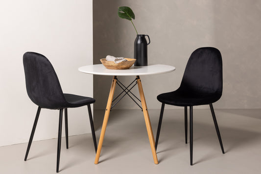 Danburi Matbord med Polar Stolarna – Bord: ⌀60 Stol: 53,3x88x42,5