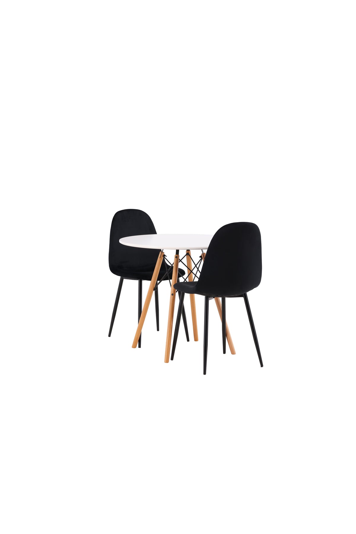 Danburi Matbord med Polar Stolarna – Bord: ⌀60 Stol: 53,3x88x42,5