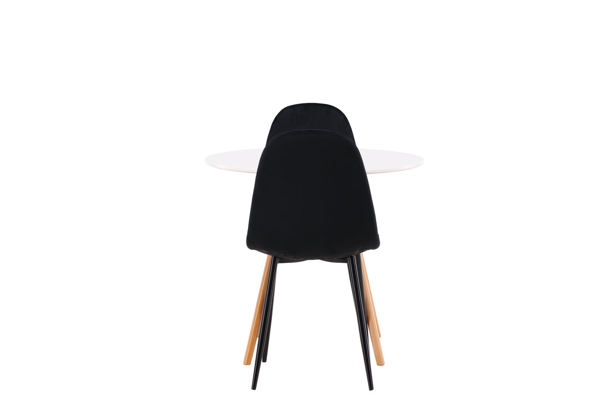 Danburi Matbord med Polar Stolarna – Bord: ⌀60 Stol: 53,3x88x42,5