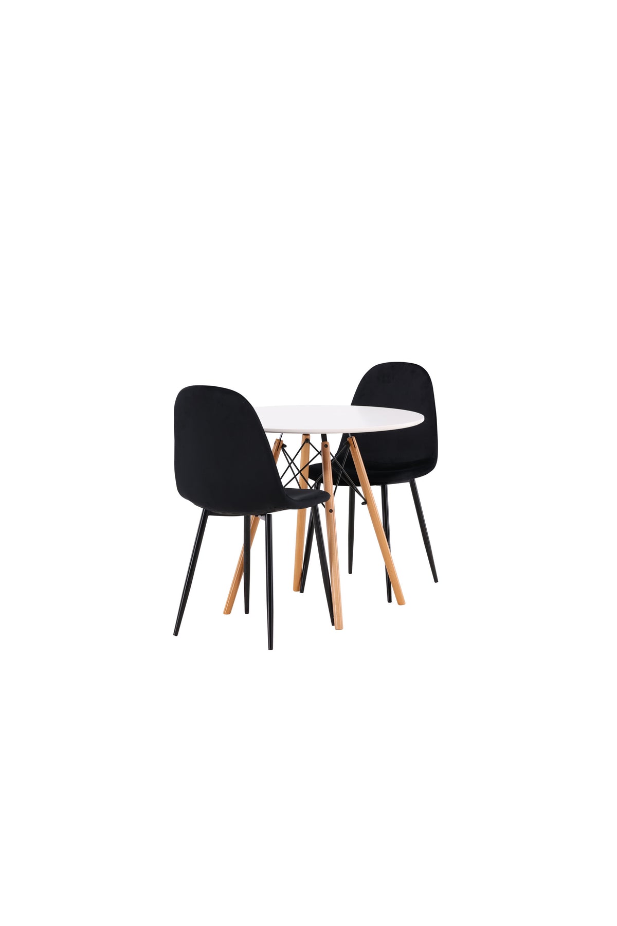 Danburi Matbord med Polar Stolarna – Bord: ⌀60 Stol: 53,3x88x42,5