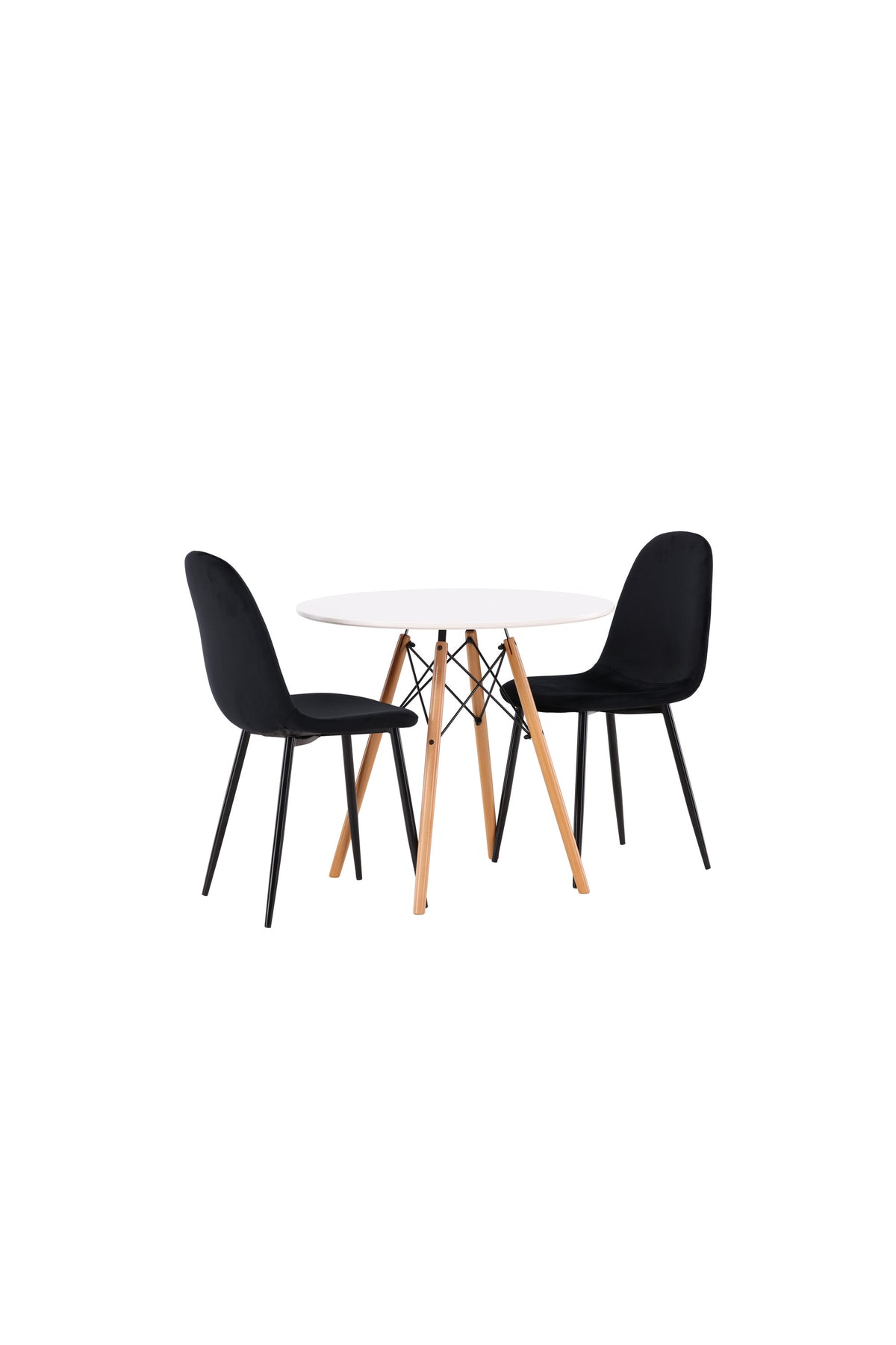Danburi Matbord med Polar Stolarna – Bord: ⌀60 Stol: 53,3x88x42,5