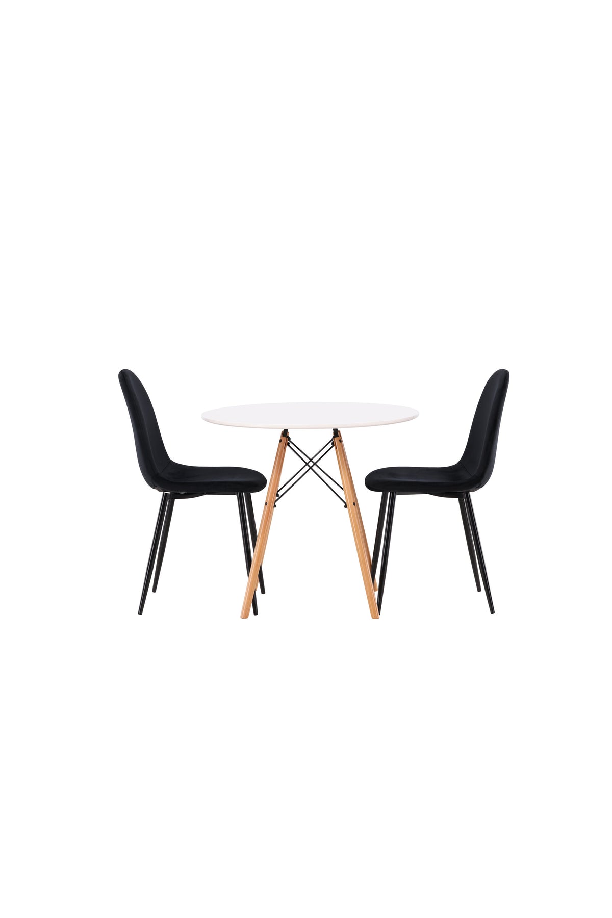 Danburi Matbord med Polar Stolarna – Bord: ⌀60 Stol: 53,3x88x42,5