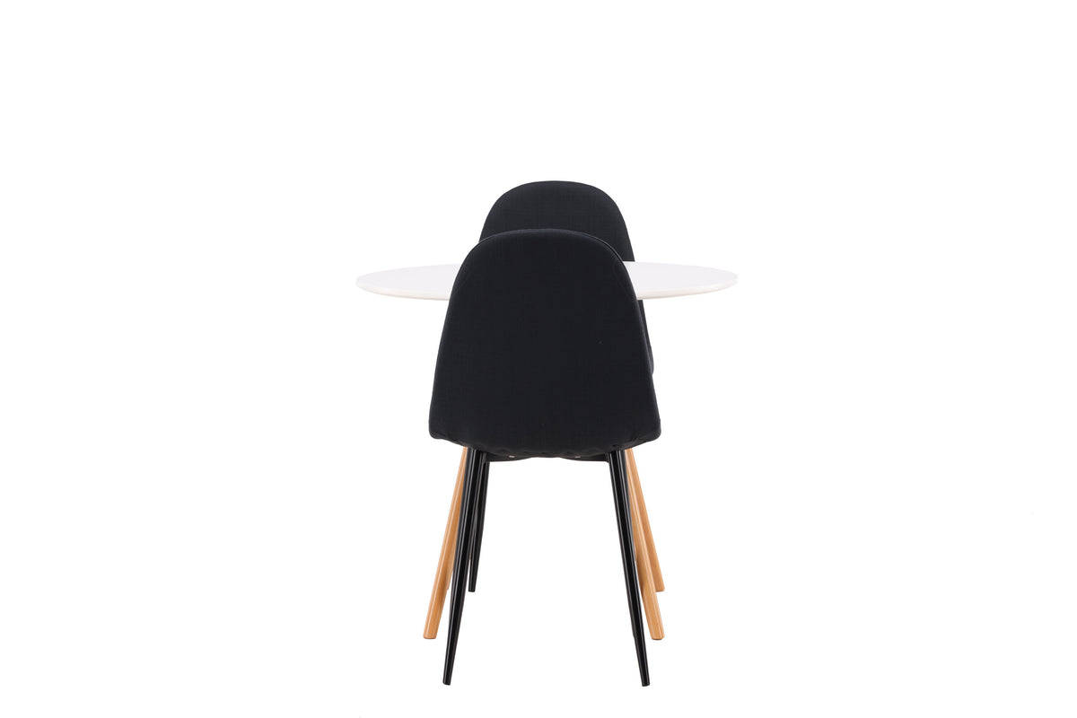 Danburi Matbord med Polar Stolarna – Bord: ⌀60 Stol: 53x87x44