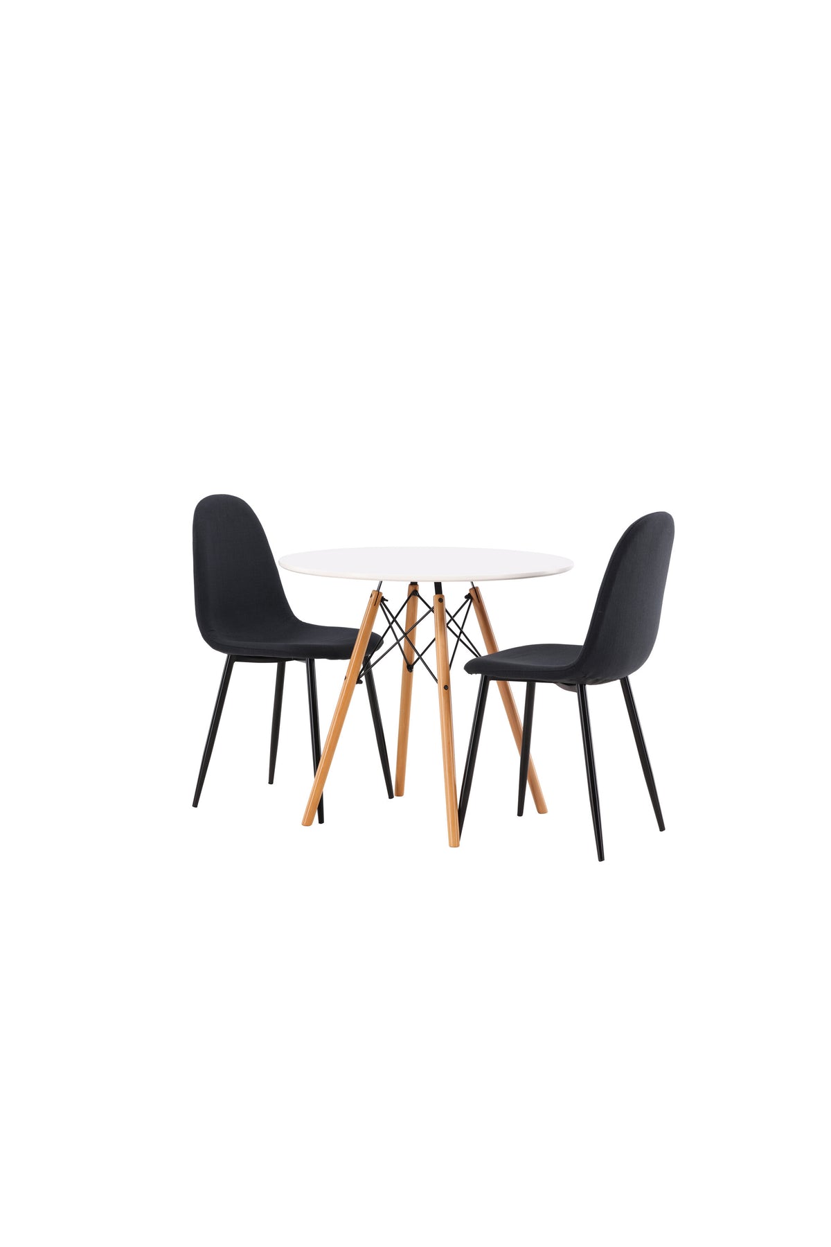 Danburi Matbord med Polar Stolarna – Bord: ⌀60 Stol: 53x87x44