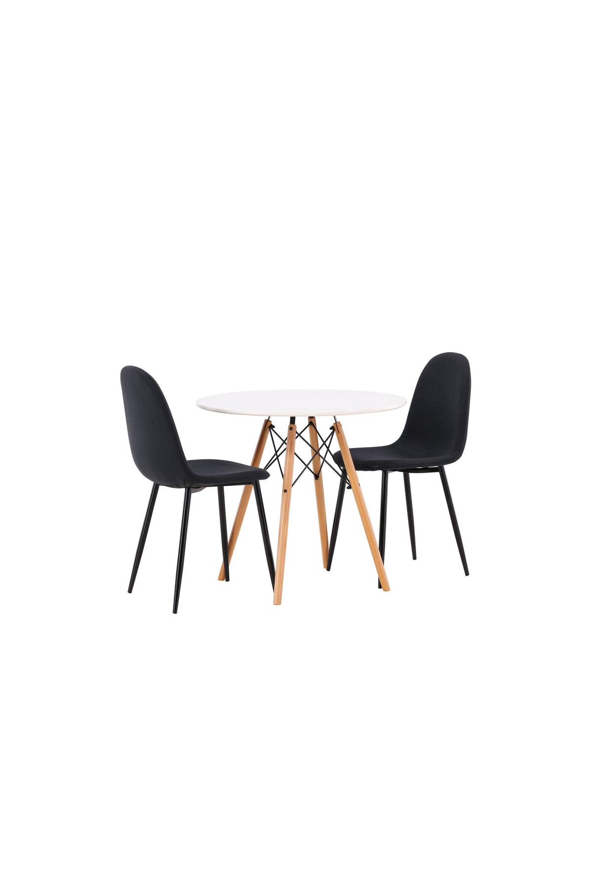 Danburi Matbord med Polar Stolarna – Bord: ⌀60 Stol: 53x87x44