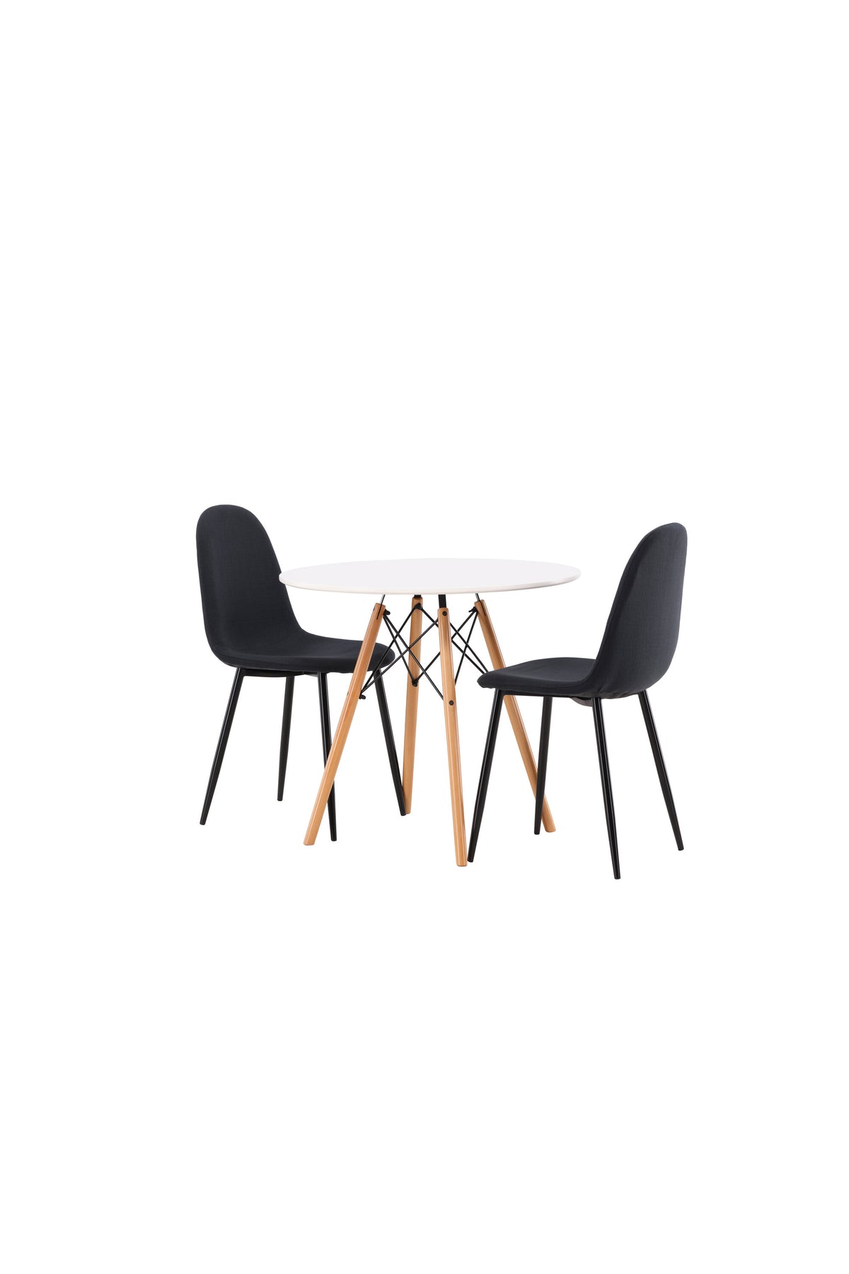 Danburi Matbord med Polar Stolarna – Bord: ⌀60 Stol: 53x87x44