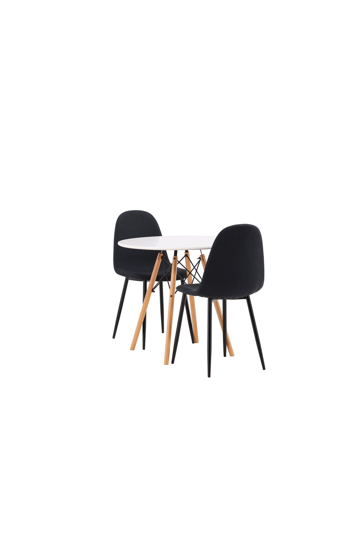 Danburi Matbord med Polar Stolarna – Bord: ⌀60 Stol: 53x87x44