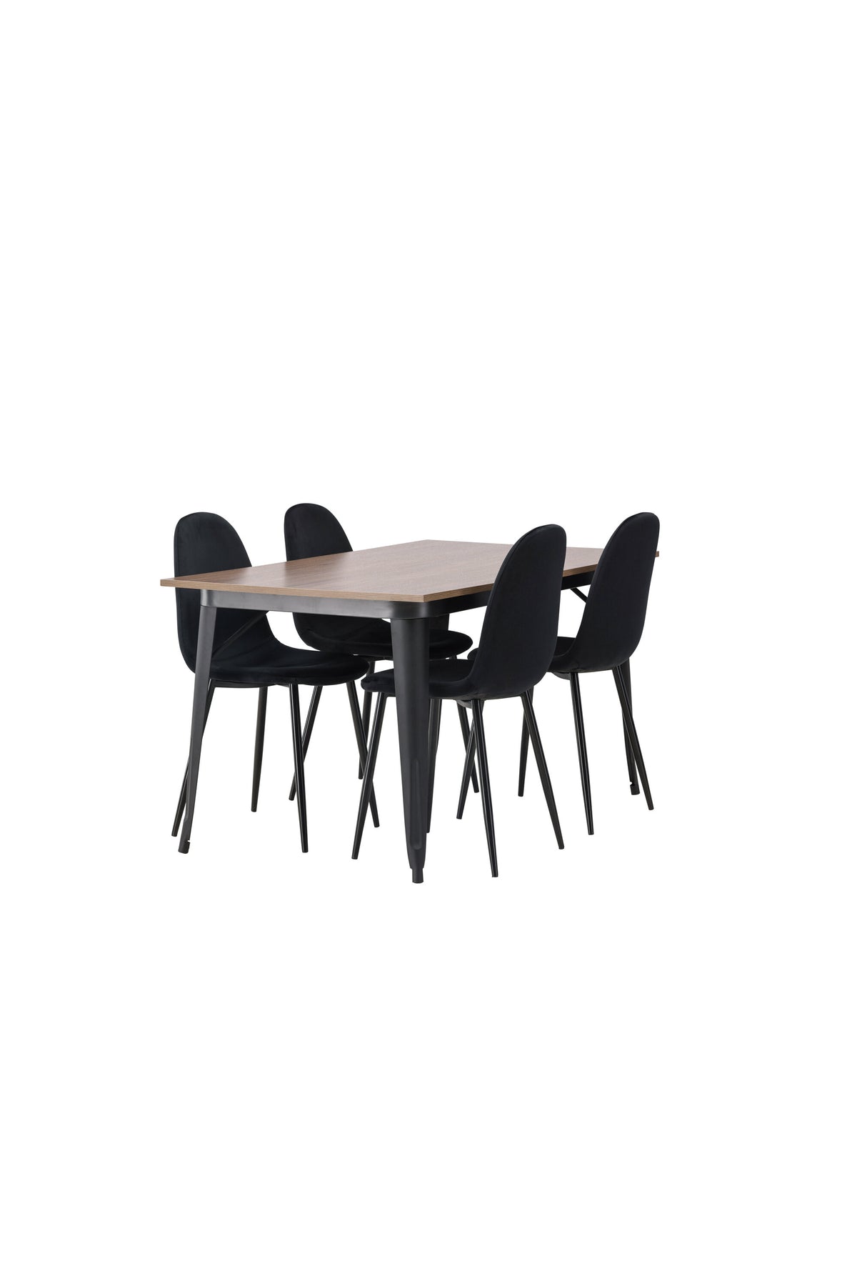 Tempe Matbord med Polar Stolarna – Bord: 75x140x80 Stol: 53,3x88x42,5