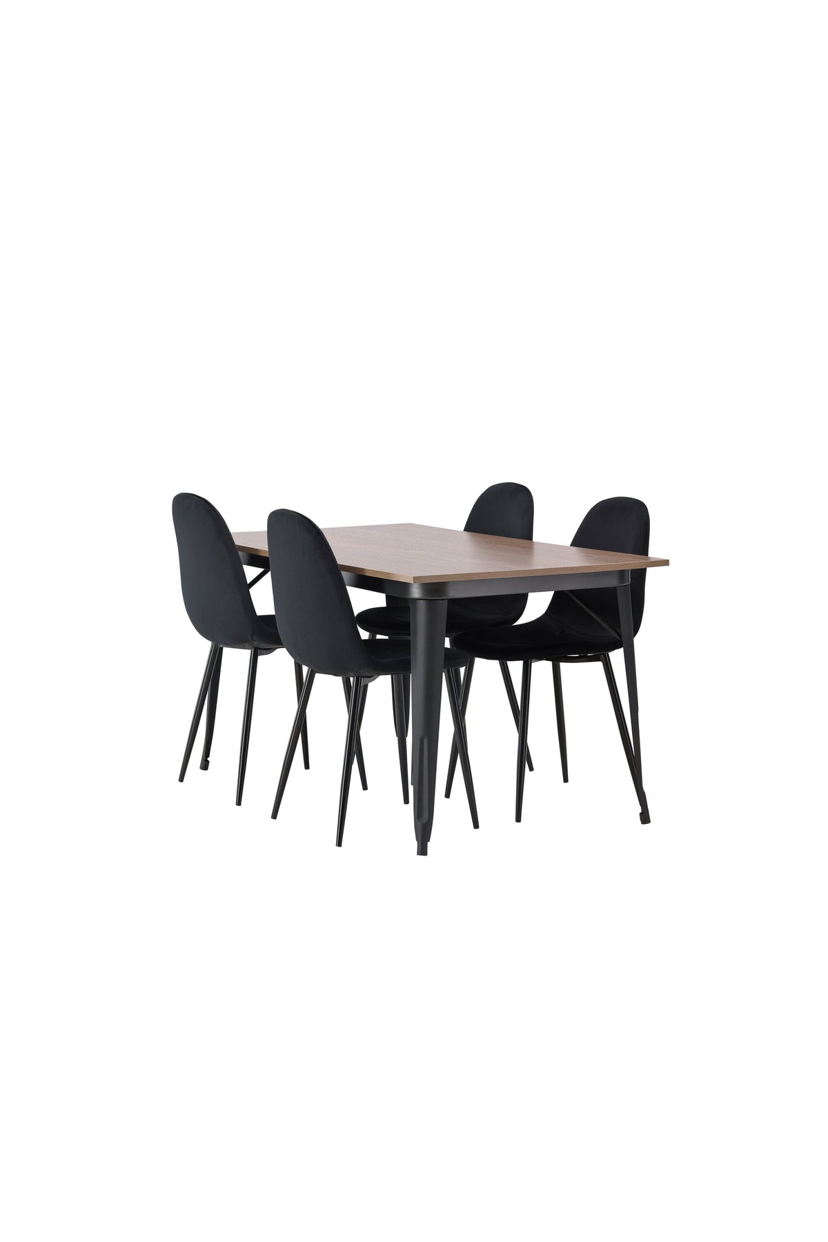 Tempe Matbord med Polar Stolarna – Bord: 75x140x80 Stol: 53,3x88x42,5