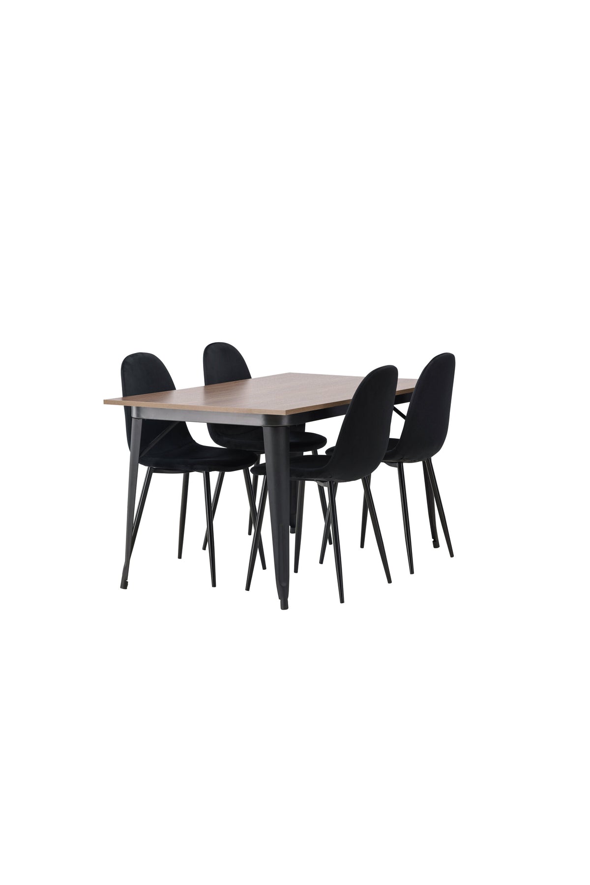 Tempe Matbord med Polar Stolarna – Bord: 75x140x80 Stol: 53,3x88x42,5