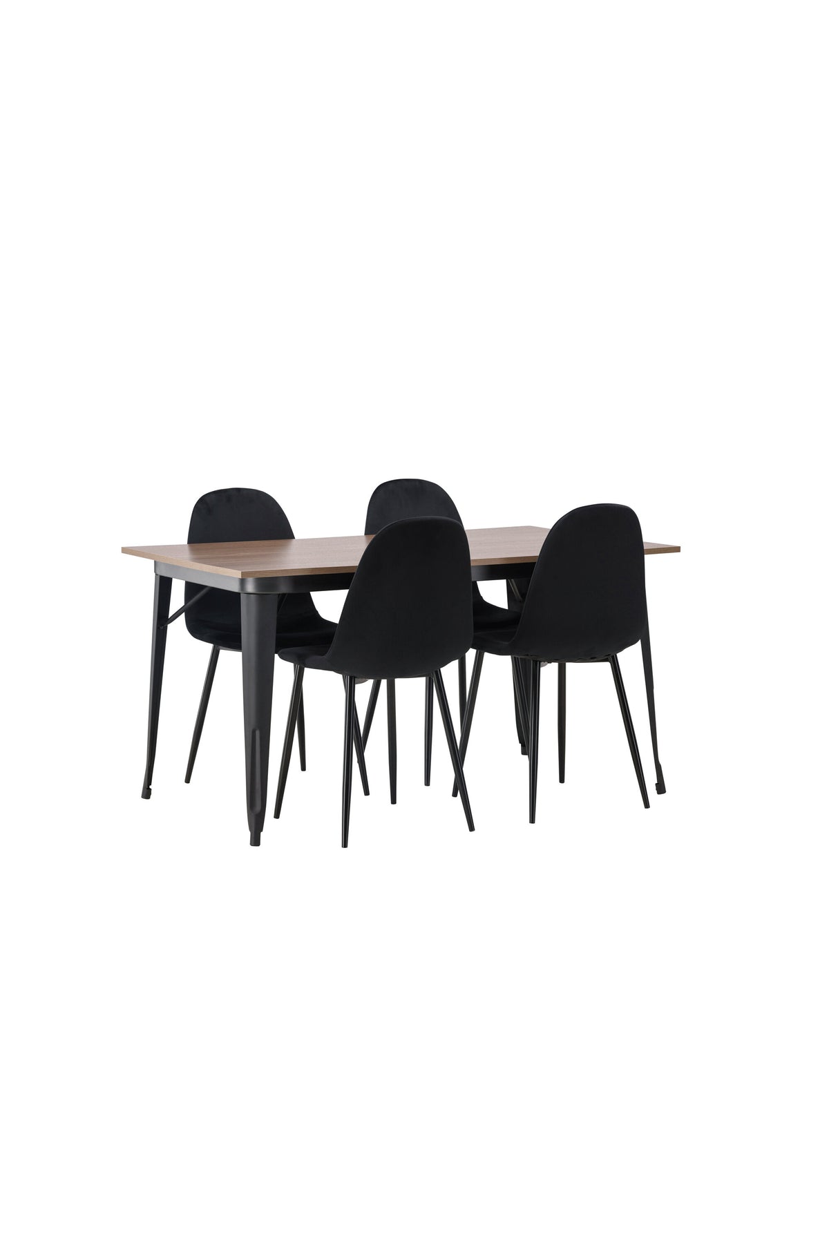 Tempe Matbord med Polar Stolarna – Bord: 75x140x80 Stol: 53,3x88x42,5
