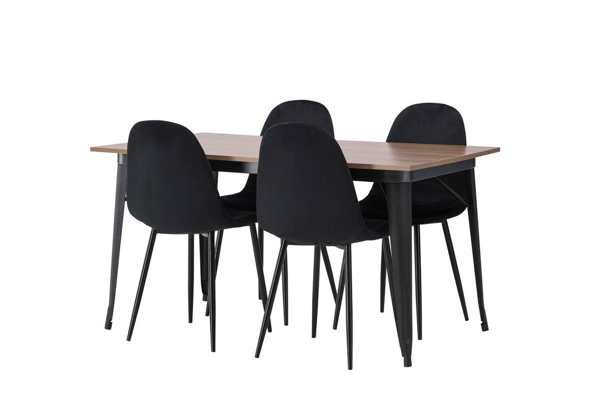 Tempe Matbord med Polar Stolarna – Bord: 75x140x80 Stol: 53,3x88x42,5