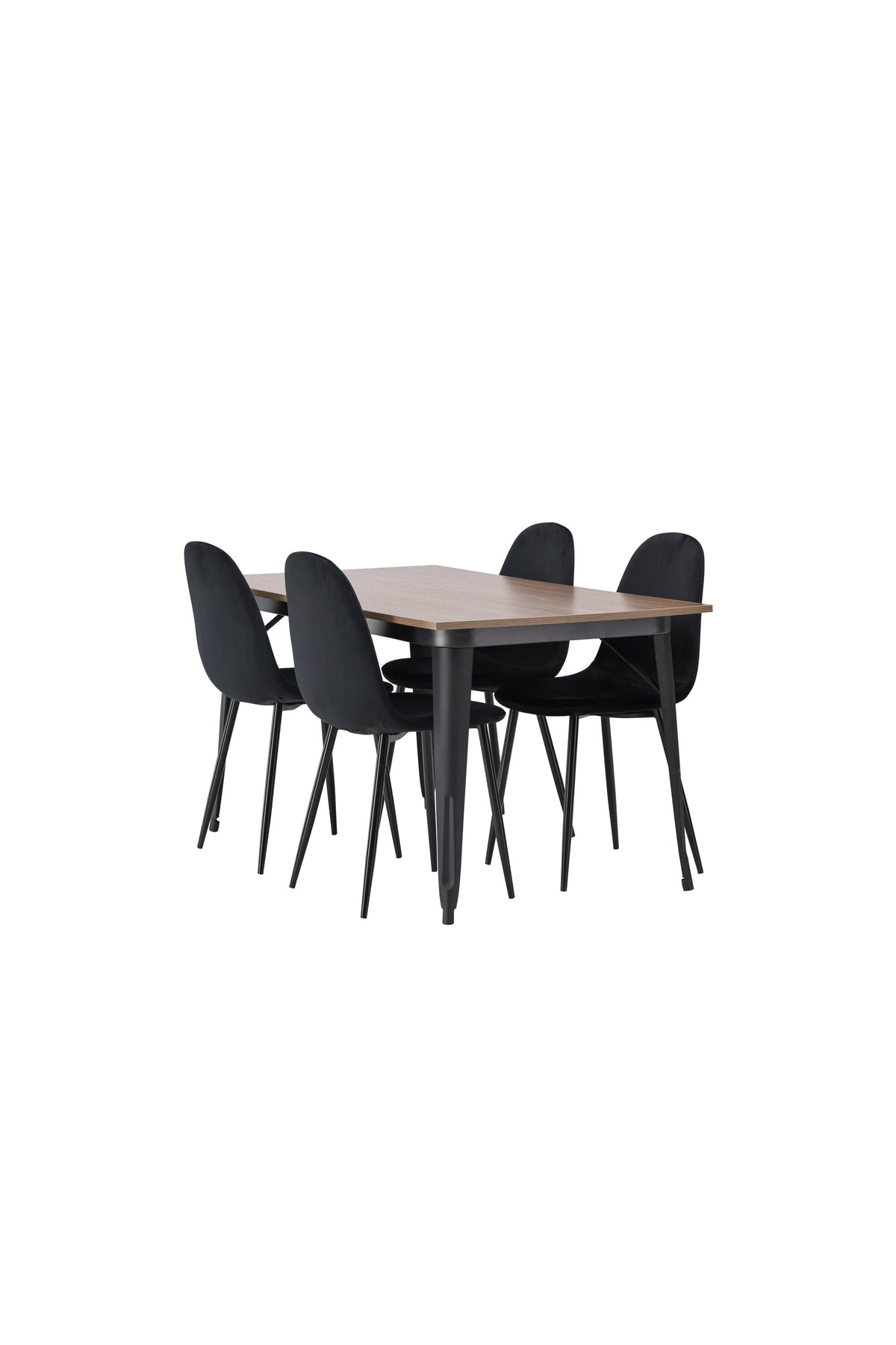 Tempe Matbord med Polar Stolarna – Bord: 75x140x80 Stol: 53,3x88x42,5