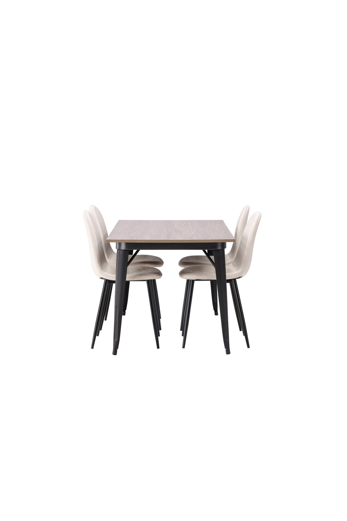 Tempe Matbord med Polar Stolarna – Bord: 75x140x80 Stol: 53,3x88x42,5