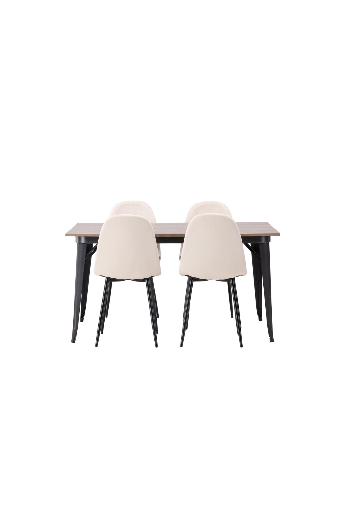 Tempe Matbord med Polar Stolarna – Bord: 75x140x80 Stol: 53,3x88x42,5