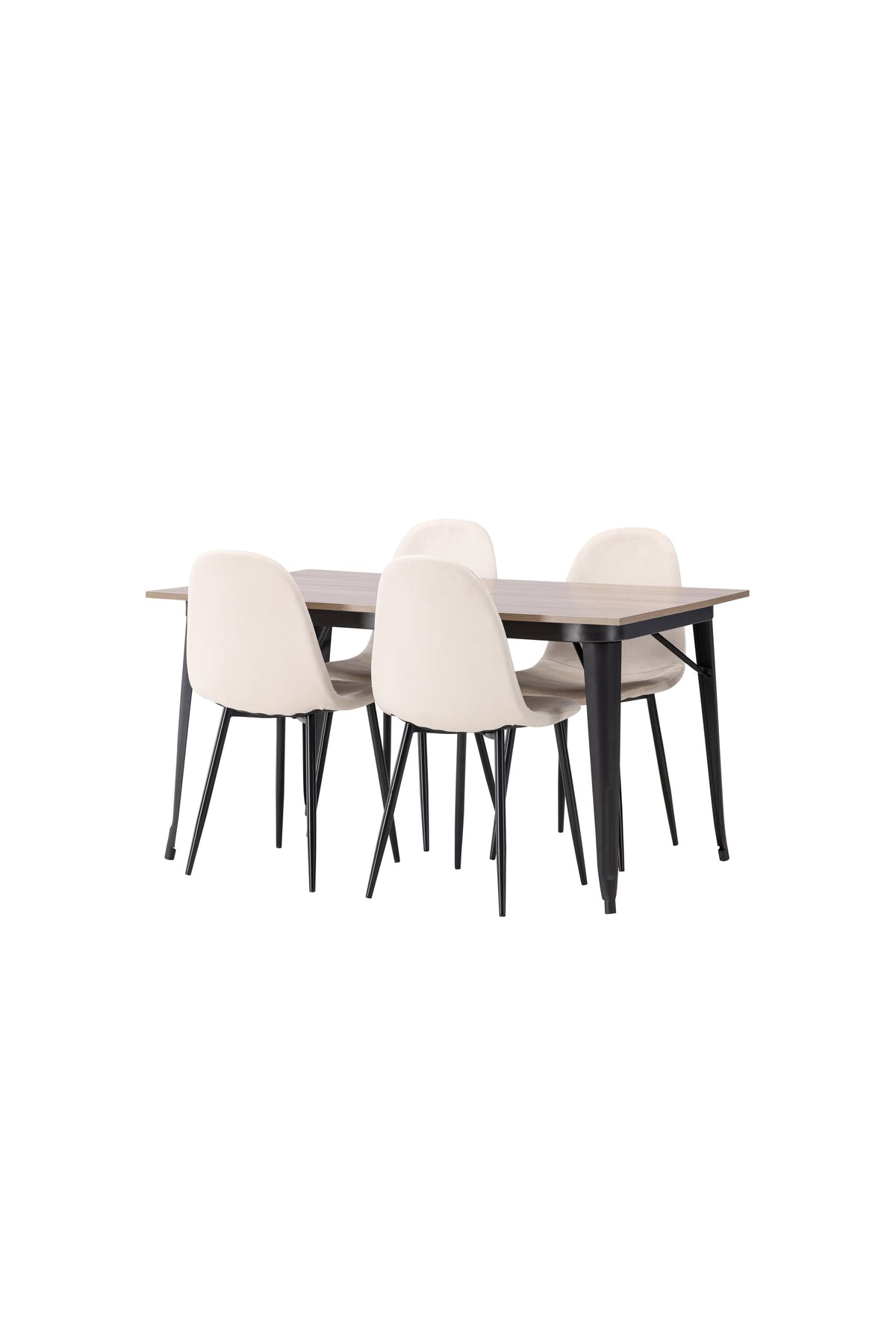 Tempe Matbord med Polar Stolarna – Bord: 75x140x80 Stol: 53,3x88x42,5