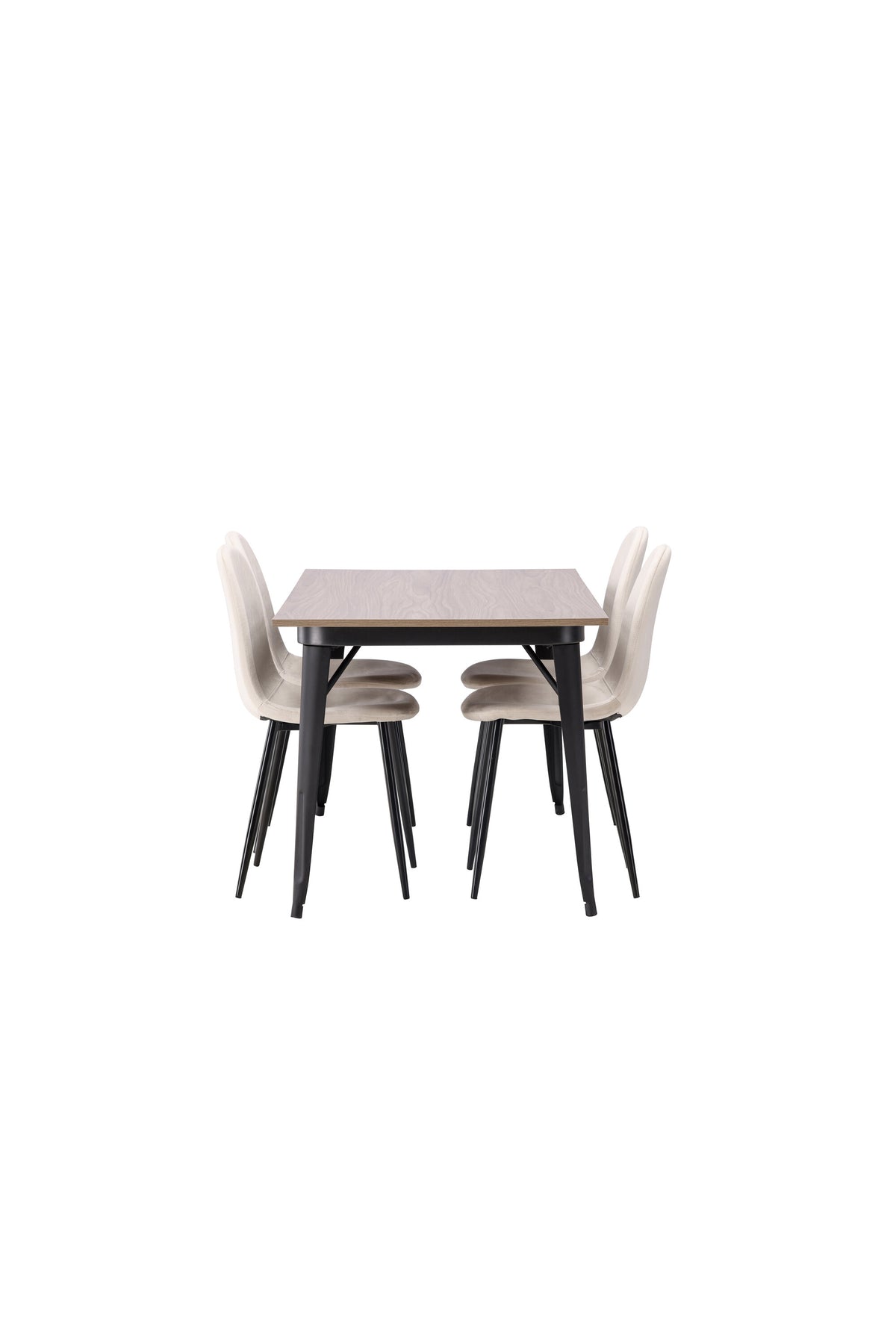 Tempe Matbord med Polar Stolarna – Bord: 75x140x80 Stol: 53,3x88x42,5