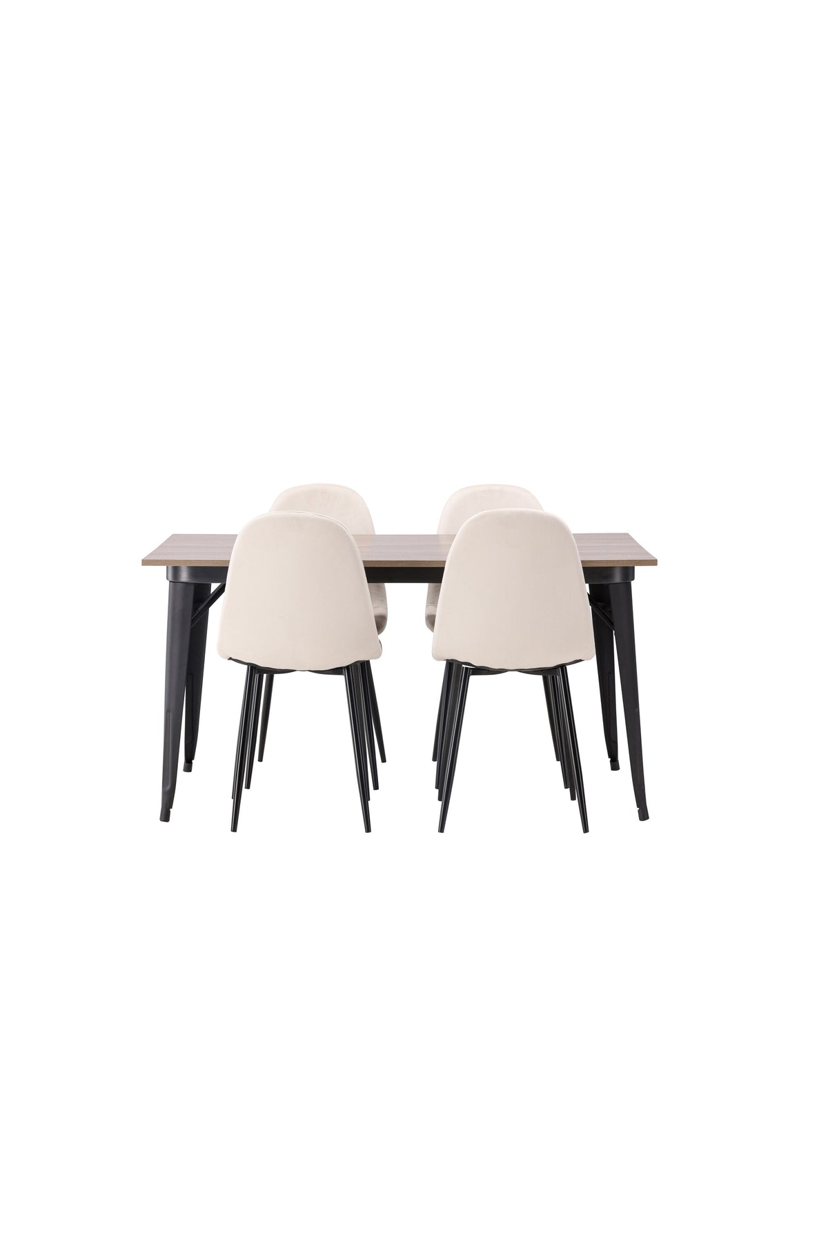 Tempe Matbord med Polar Stolarna – Bord: 75x140x80 Stol: 53,3x88x42,5