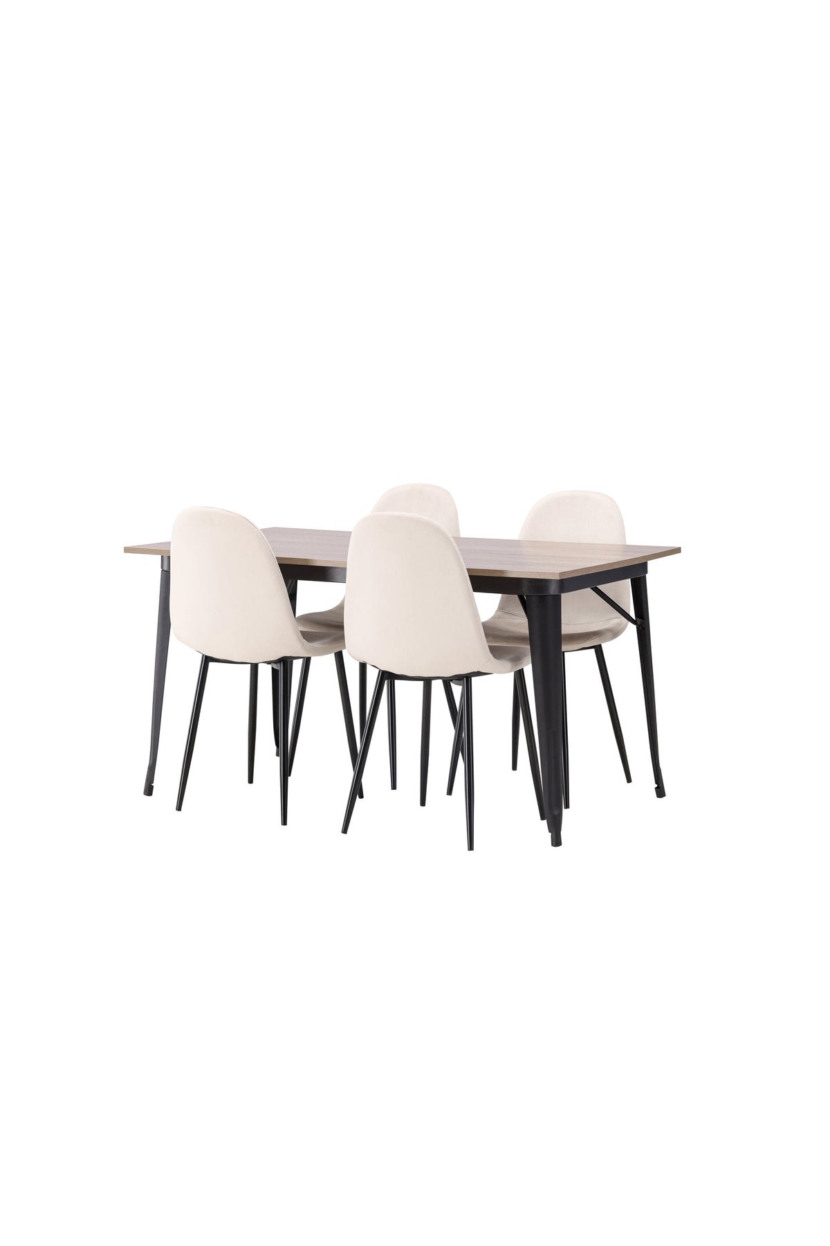 Tempe Matbord med Polar Stolarna – Bord: 75x140x80 Stol: 53,3x88x42,5