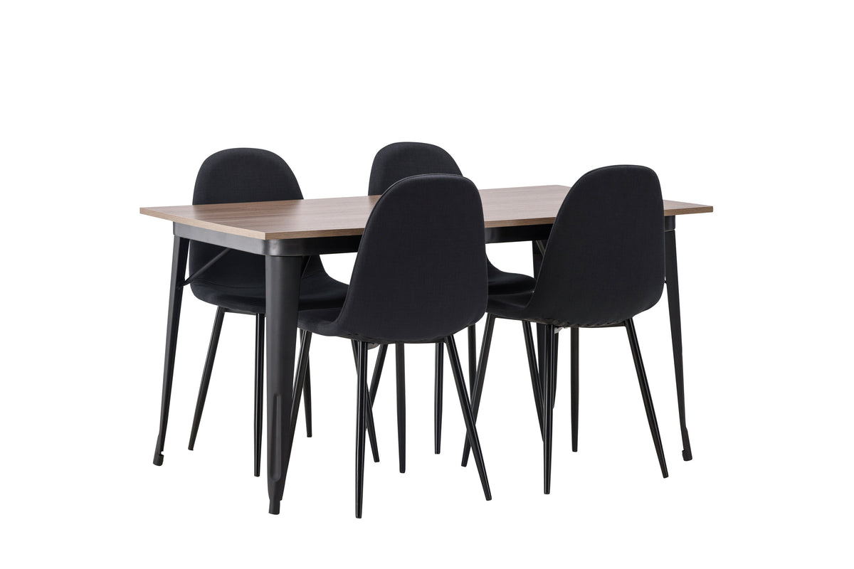 Tempe Matbord med Polar Stolarna – Bord: 75x140x80 Stol: 53x87x44
