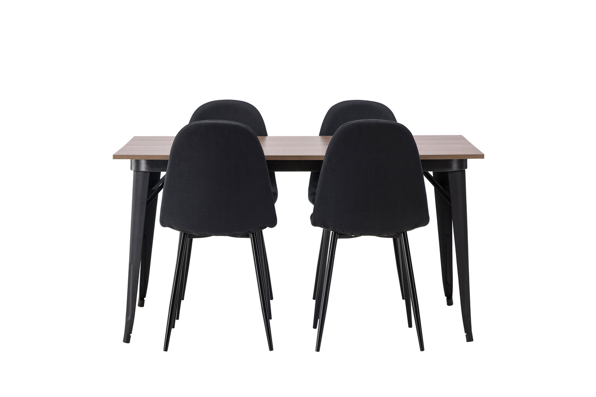 Tempe Matbord med Polar Stolarna – Bord: 75x140x80 Stol: 53x87x44