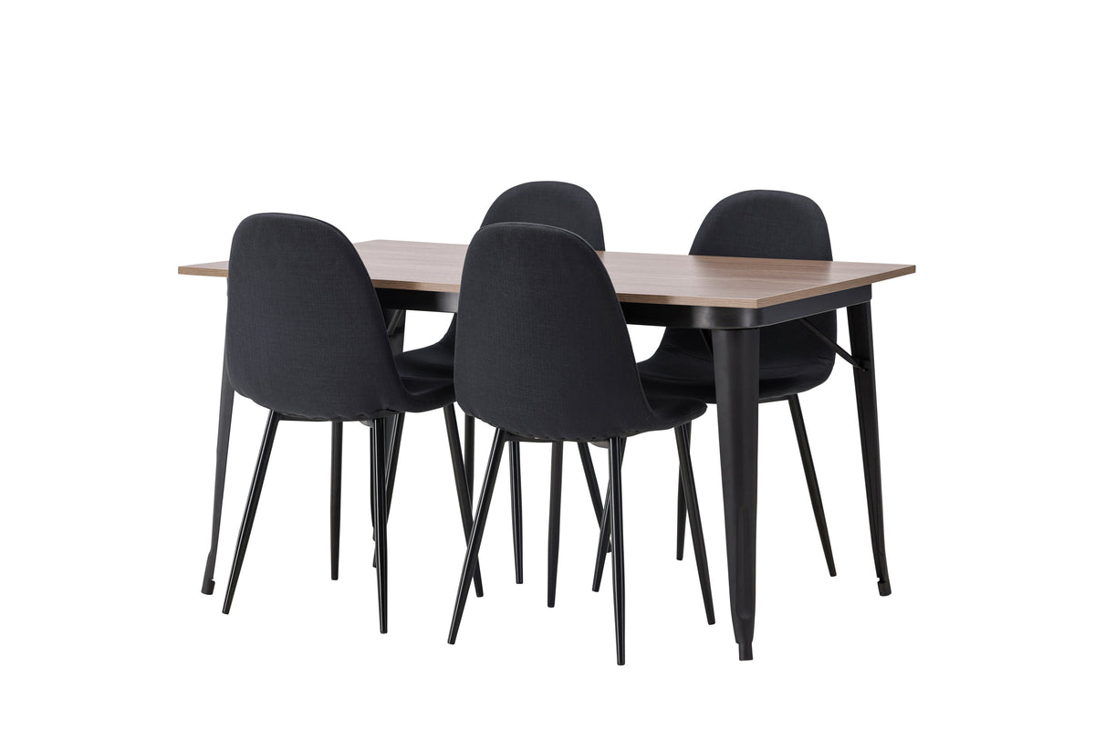 Tempe Matbord med Polar Stolarna – Bord: 75x140x80 Stol: 53x87x44