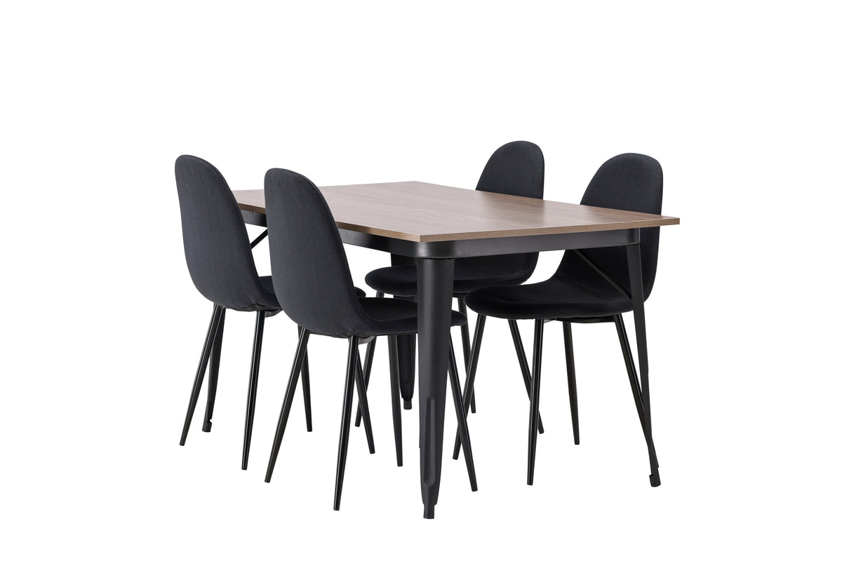 Tempe Matbord med Polar Stolarna – Bord: 75x140x80 Stol: 53x87x44