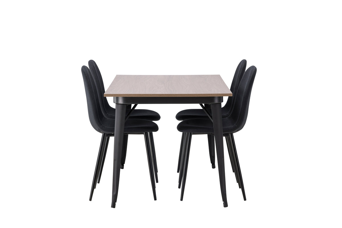 Tempe Matbord med Polar Stolarna – Bord: 75x140x80 Stol: 53x87x44