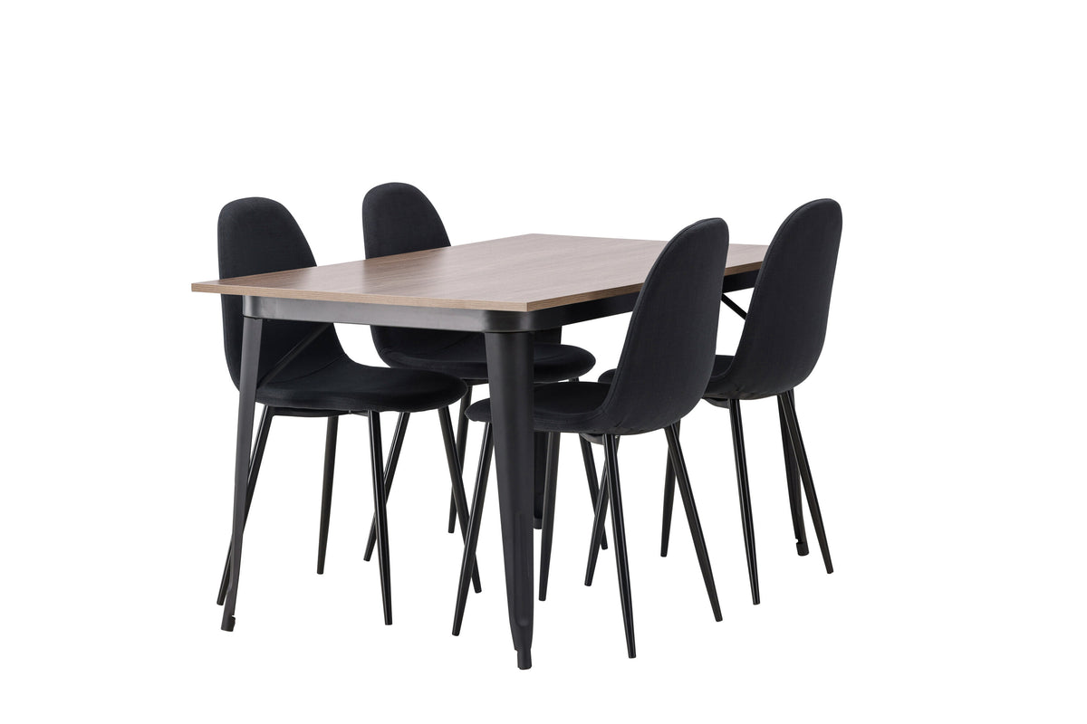 Tempe Matbord med Polar Stolarna – Bord: 75x140x80 Stol: 53x87x44