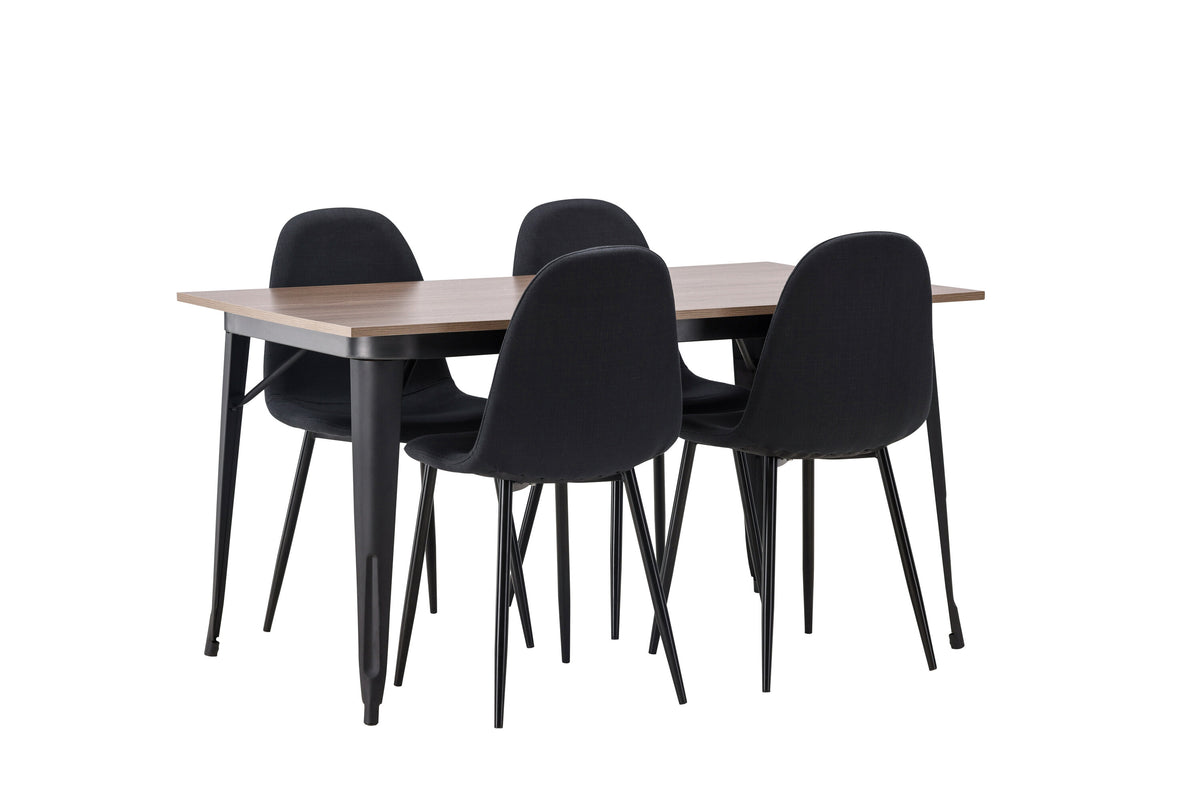 Tempe Matbord med Polar Stolarna – Bord: 75x140x80 Stol: 53x87x44