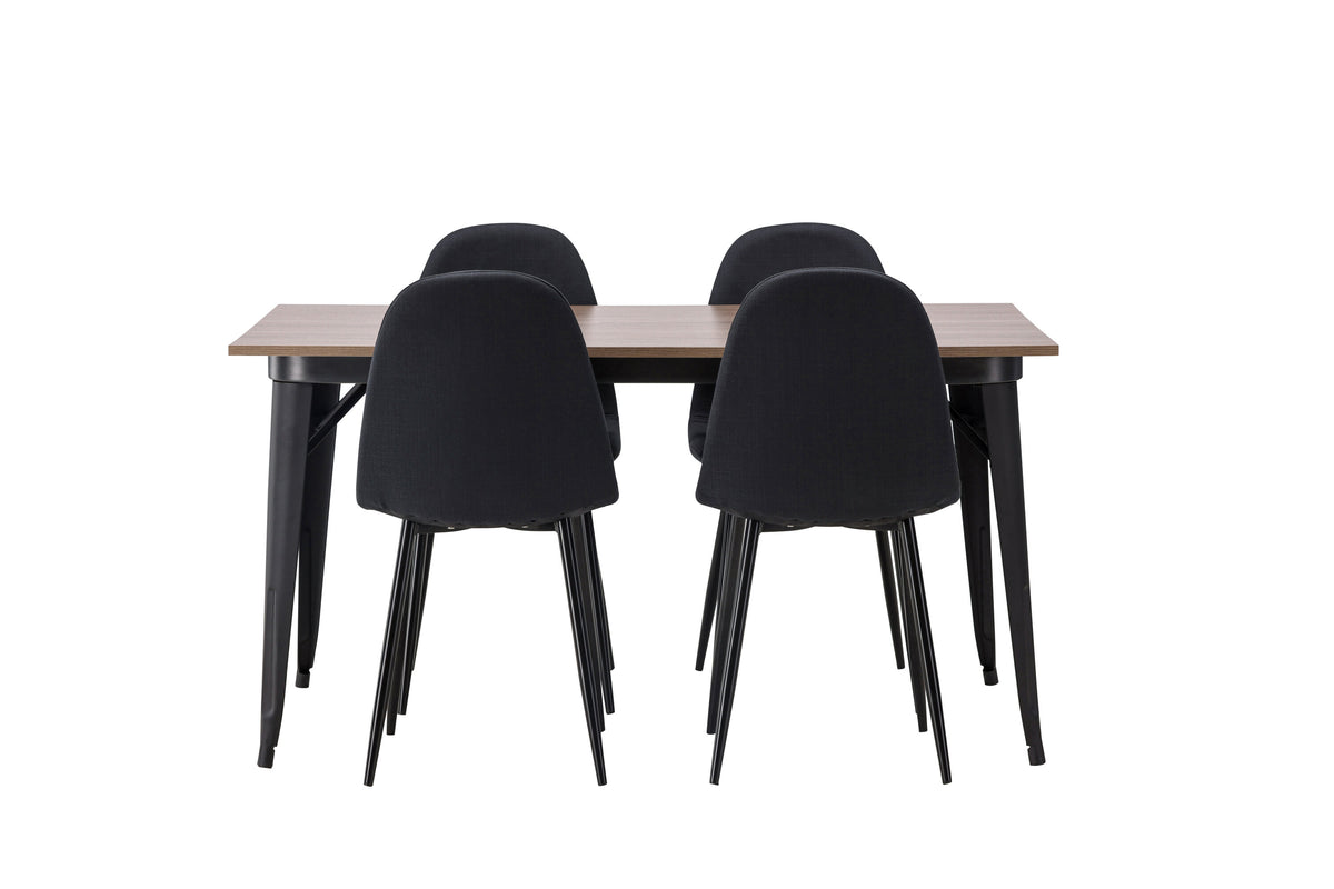 Tempe Matbord med Polar Stolarna – Bord: 75x140x80 Stol: 53x87x44