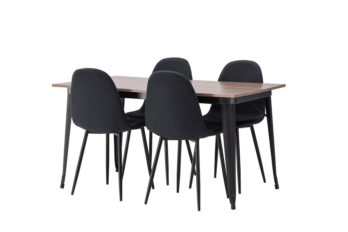 Tempe Matbord med Polar Stolarna – Bord: 75x140x80 Stol: 53x87x44