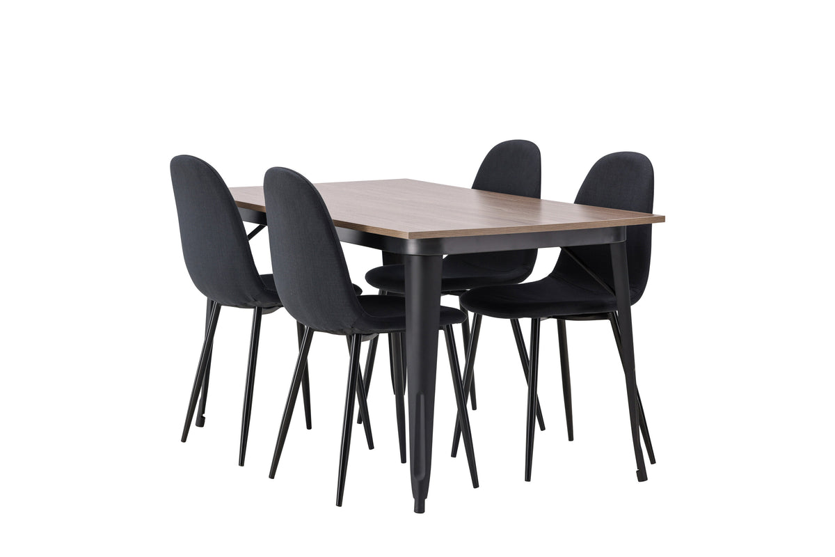 Tempe Matbord med Polar Stolarna – Bord: 75x140x80 Stol: 53x87x44