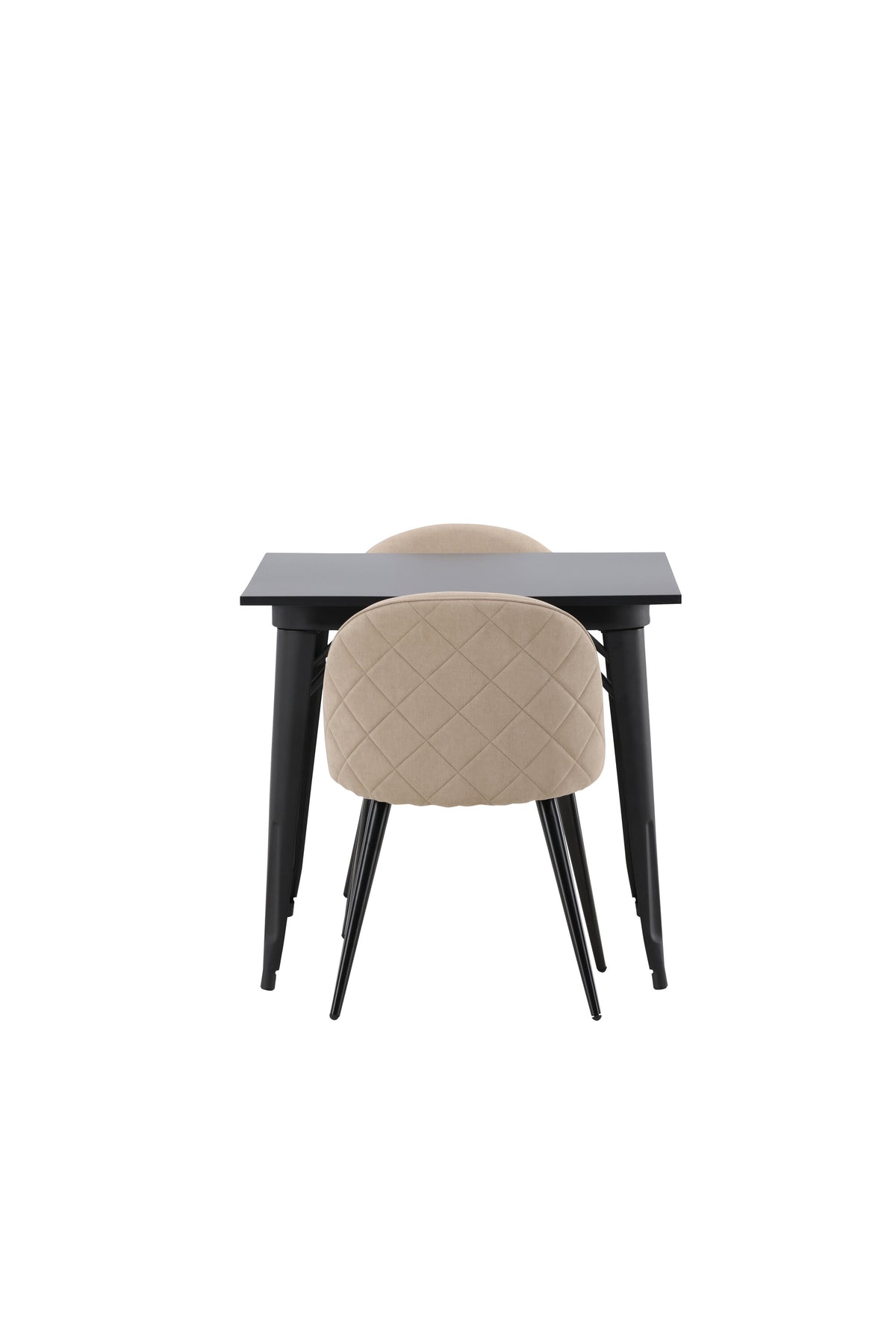 Tempe Matbord med Velvet Stolarna – Bord: 75x80x80 Stol: 57x76,5x50