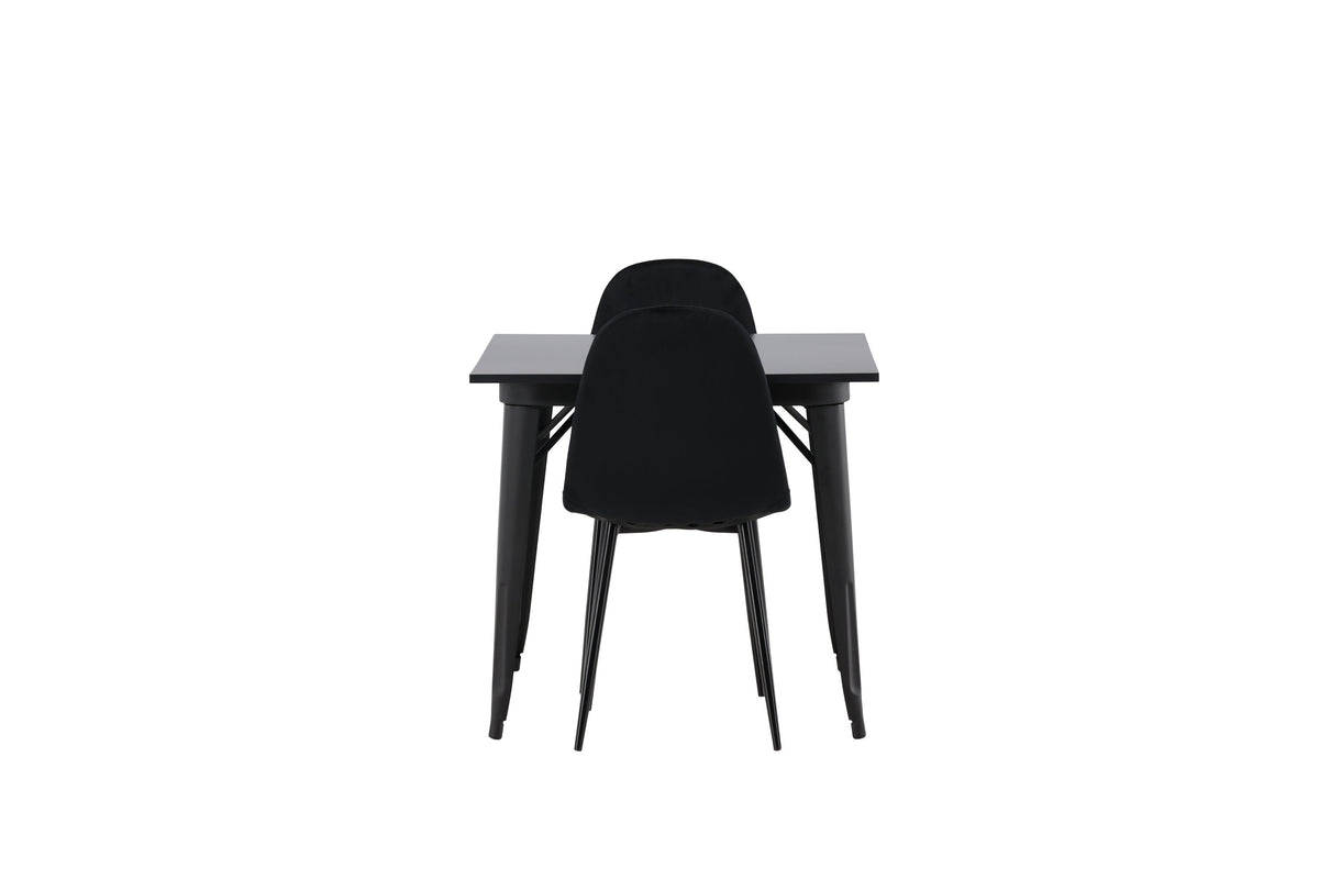 Tempe Matbord med Polar Stolarna – Bord: 75x80x80 Stol: 53,3x88x44