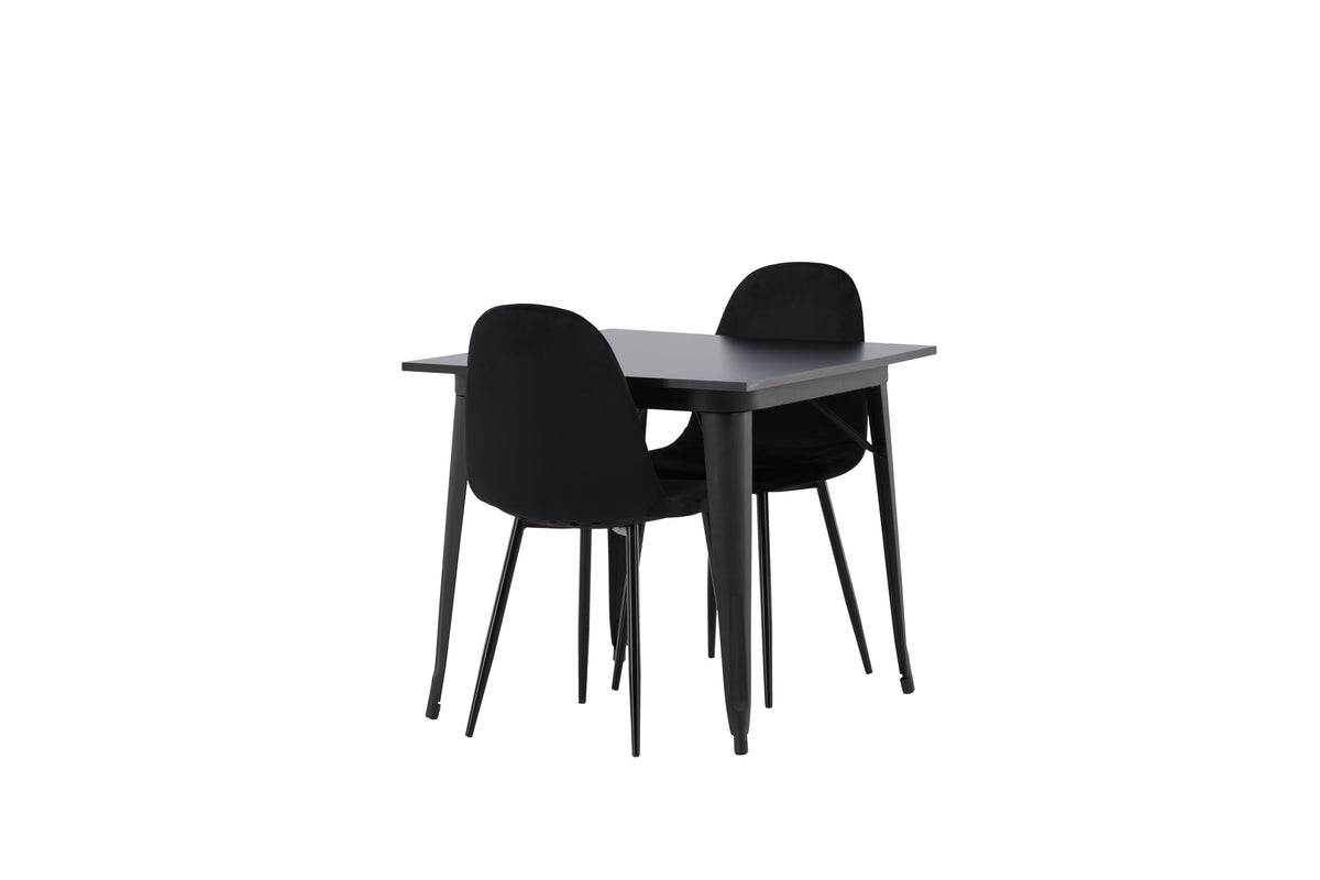 Tempe Matbord med Polar Stolarna – Bord: 75x80x80 Stol: 53,3x88x44