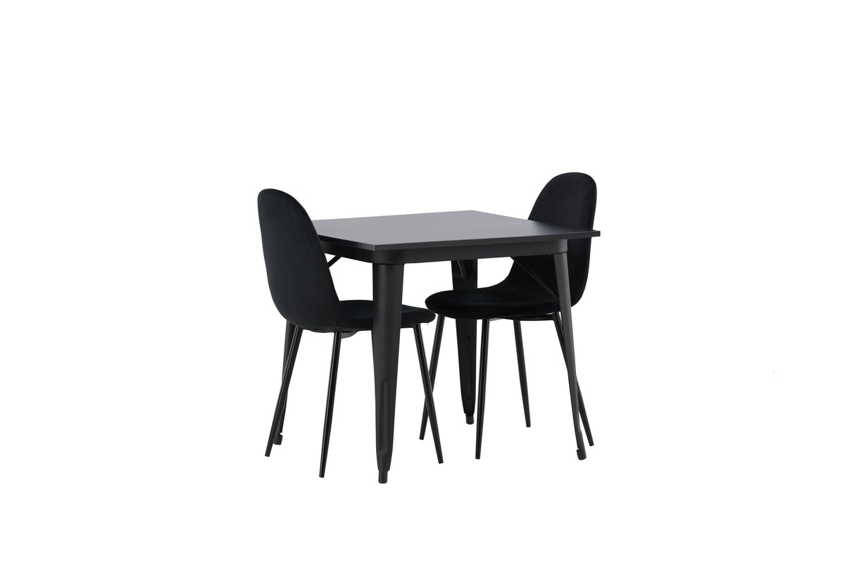 Tempe Matbord med Polar Stolarna – Bord: 75x80x80 Stol: 53,3x88x44