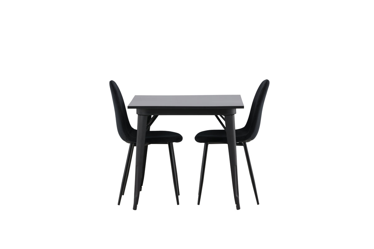 Tempe Matbord med Polar Stolarna – Bord: 75x80x80 Stol: 53,3x88x44