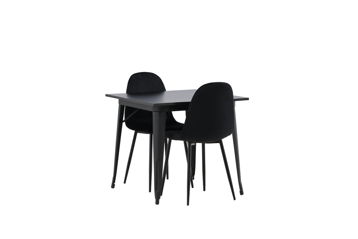 Tempe Matbord med Polar Stolarna – Bord: 75x80x80 Stol: 53,3x88x44