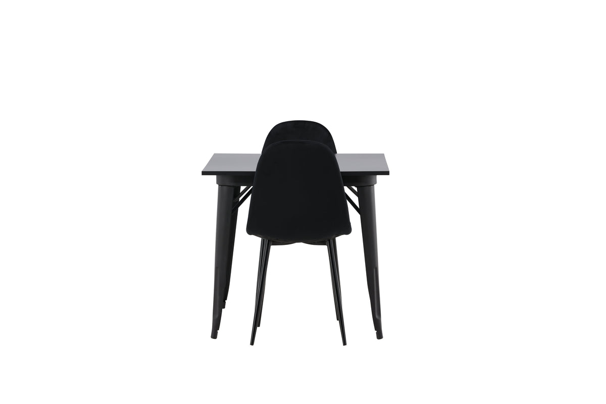 Tempe Matbord med Polar Stolarna – Bord: 75x80x80 Stol: 53,3x88x44